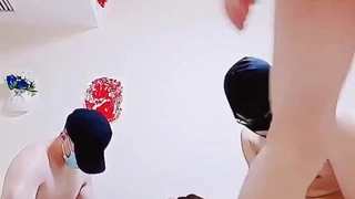 國產麻豆AV 原創節目企劃 淫欲遊戲王 EP6 性愛篇 雙英戰龍根 3P混戰 李娜 郭童童